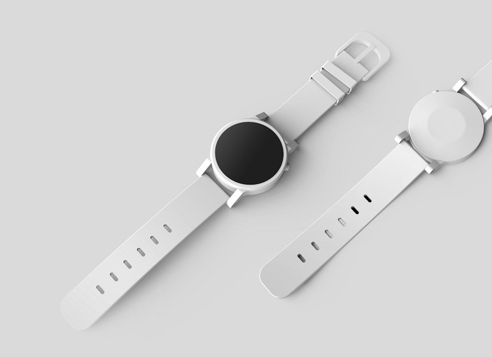 White smartwatch